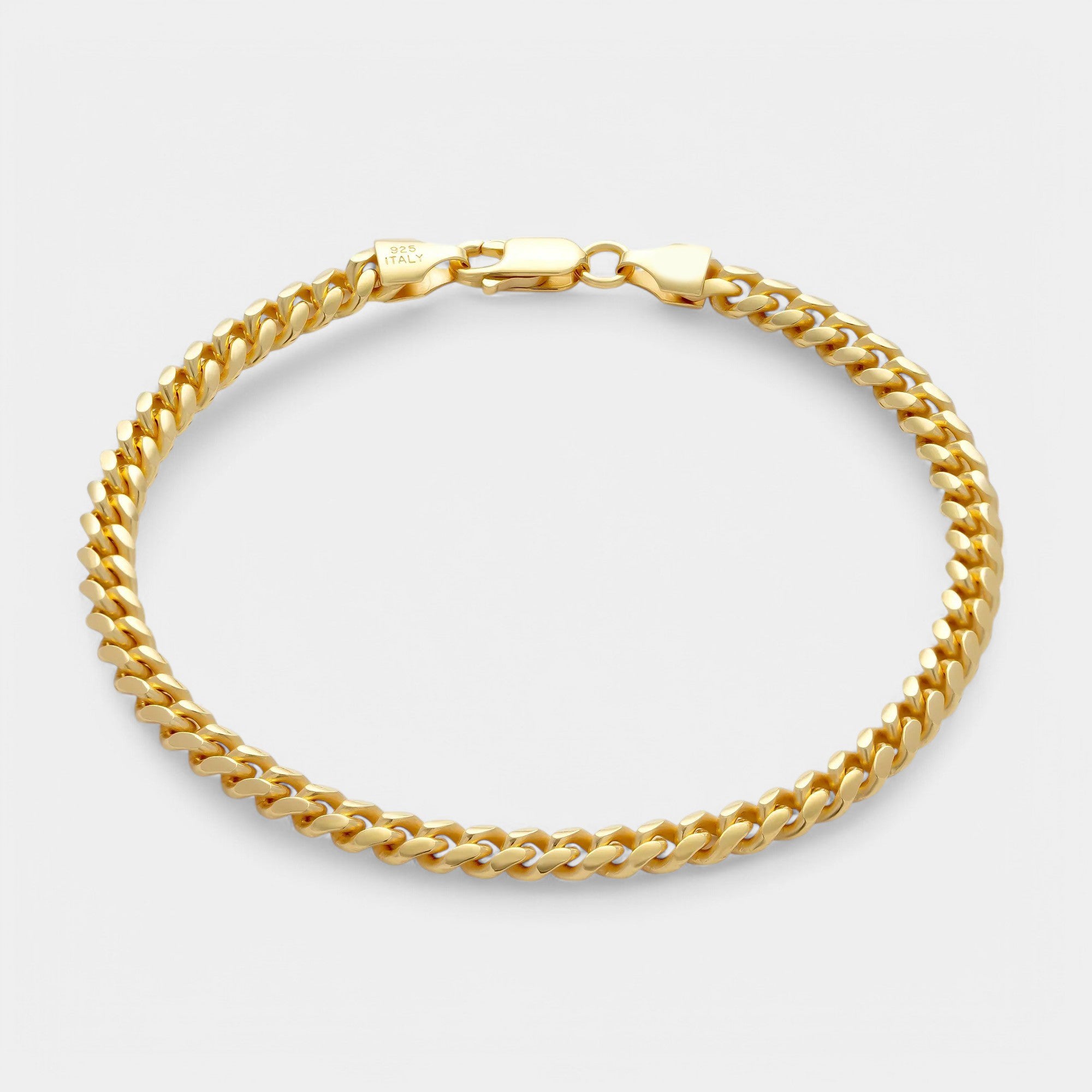 Cuban Bracelet - 5mm (Gold Vermeil) - Bracelet - Men's Jewellery
