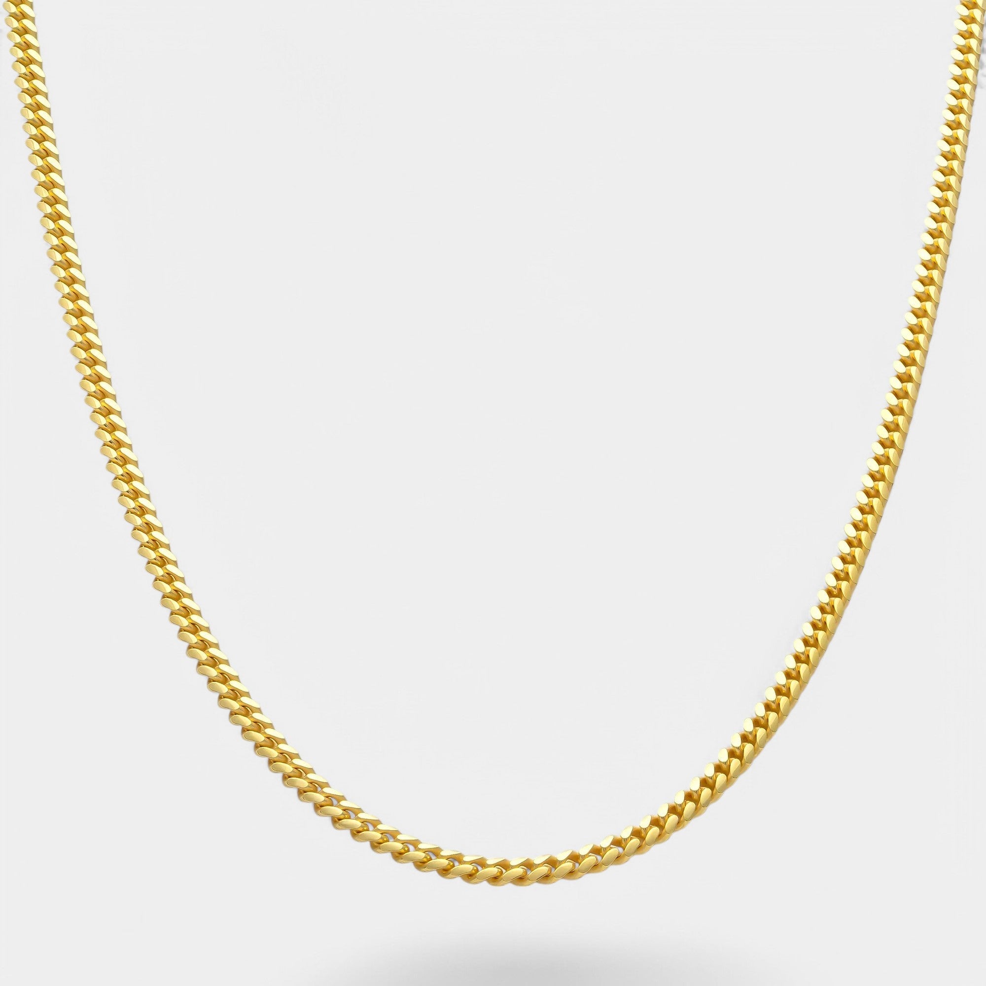 Cuban Chain - 3mm (Gold Vermeil) - Chain - Men's Jewellery