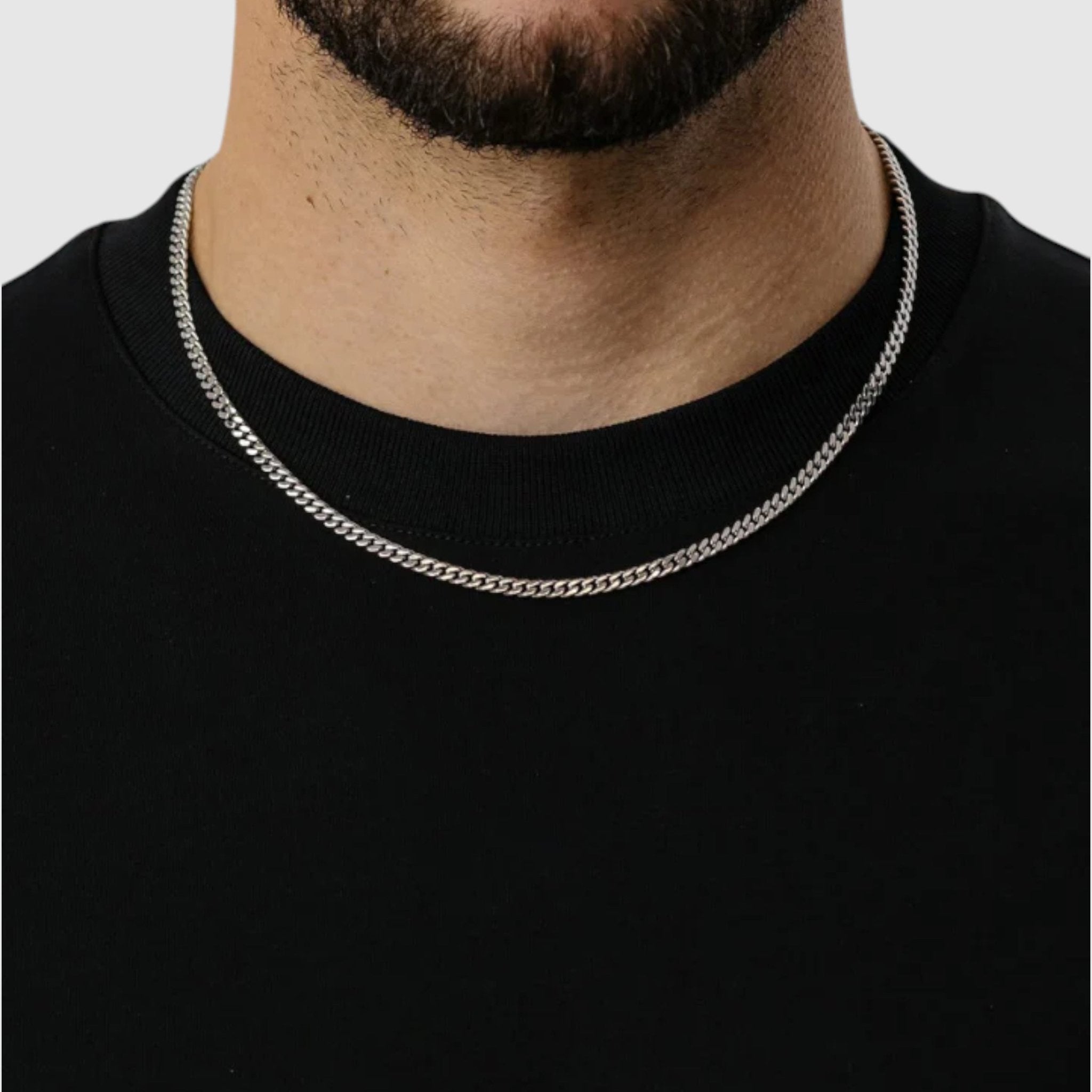 Cuban Chain - 4mm (925 Sterling Silver) - Chain - Men's Jewellery