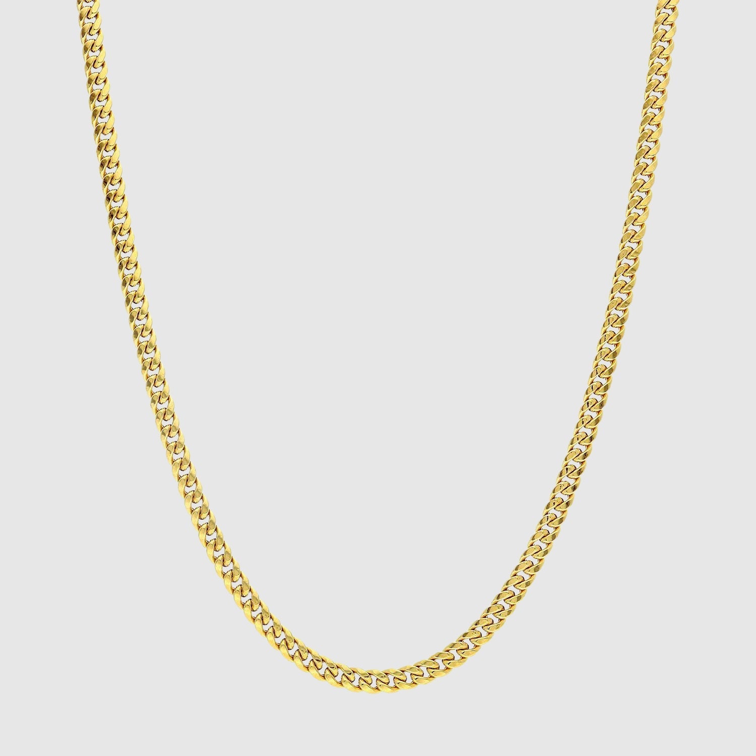 Cuban Chain - 4mm (Gold) - Chain - Men's Jewellery