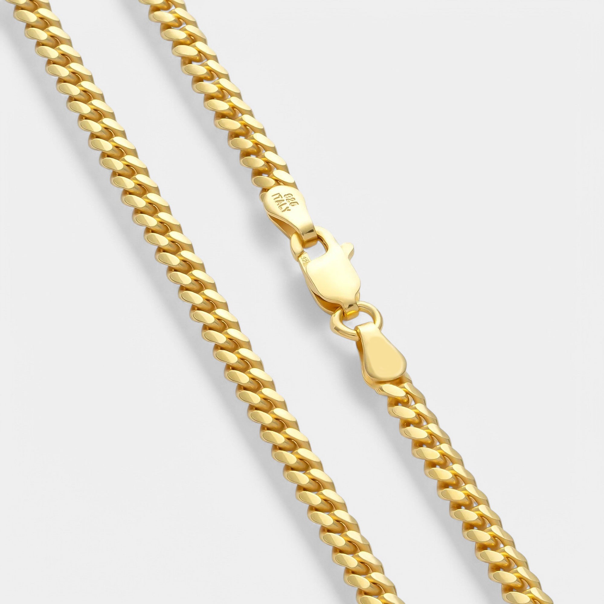 Cuban Chain - 4mm (Gold Vermeil) - Chain - Men's Jewellery
