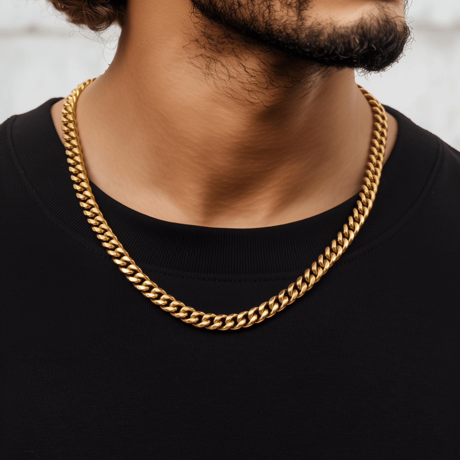 Cuban Chain - 8mm (Gold) - Chain - Men's Jewellery