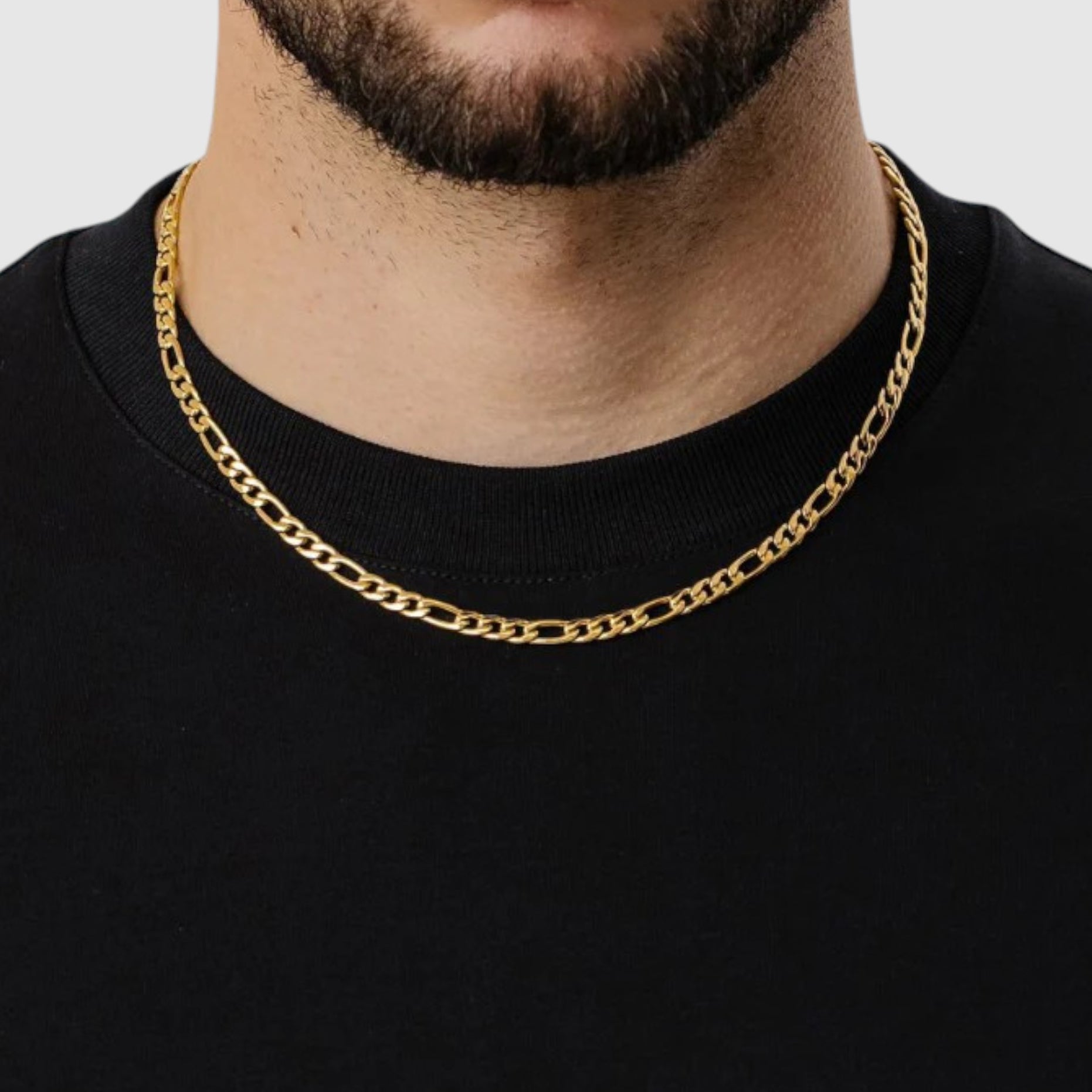 Figaro Chain - 5mm (Gold Vermeil) - Chain - Men's Jewellery