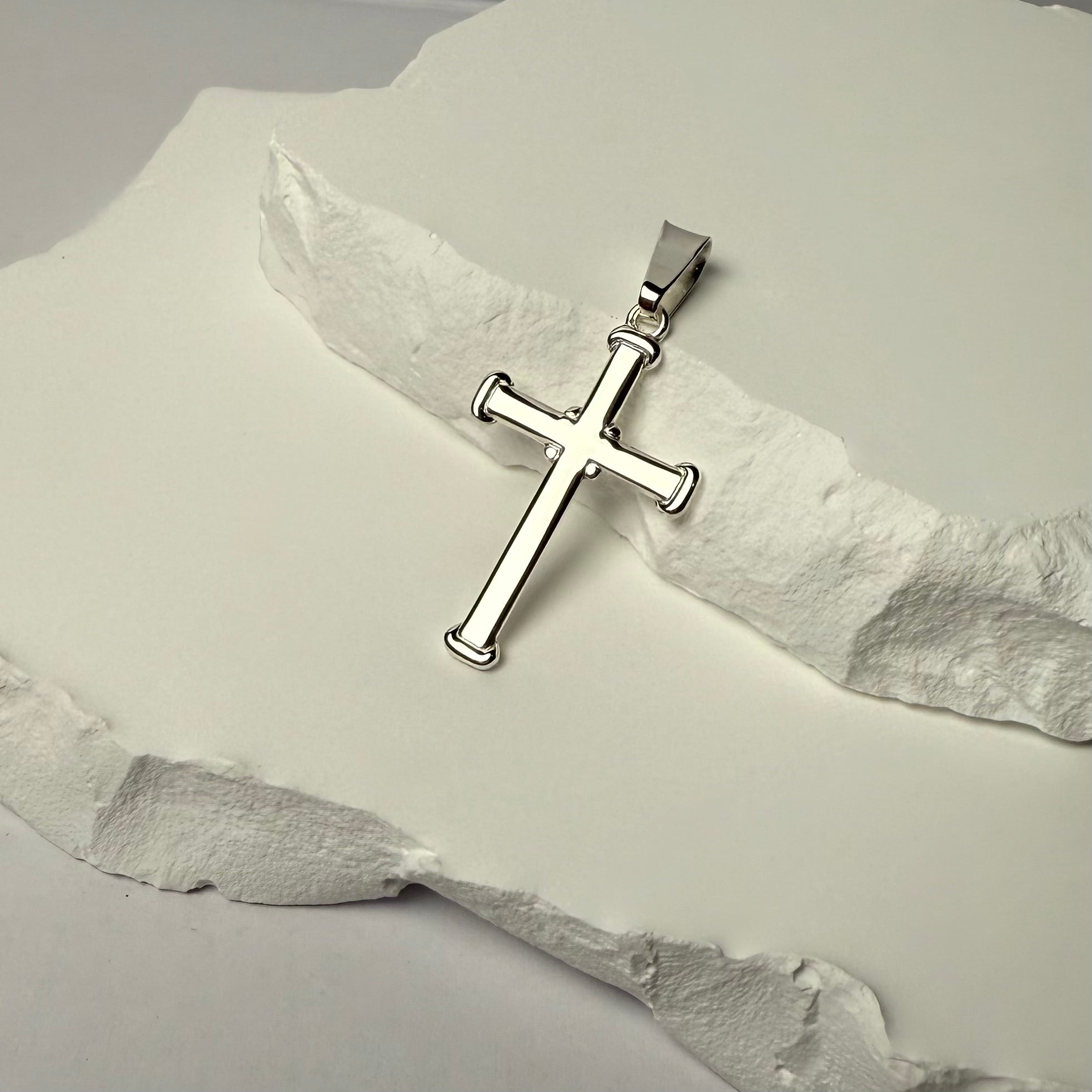 Nexus Cross (925 Sterling Silver) - Pendant - Men's Jewellery