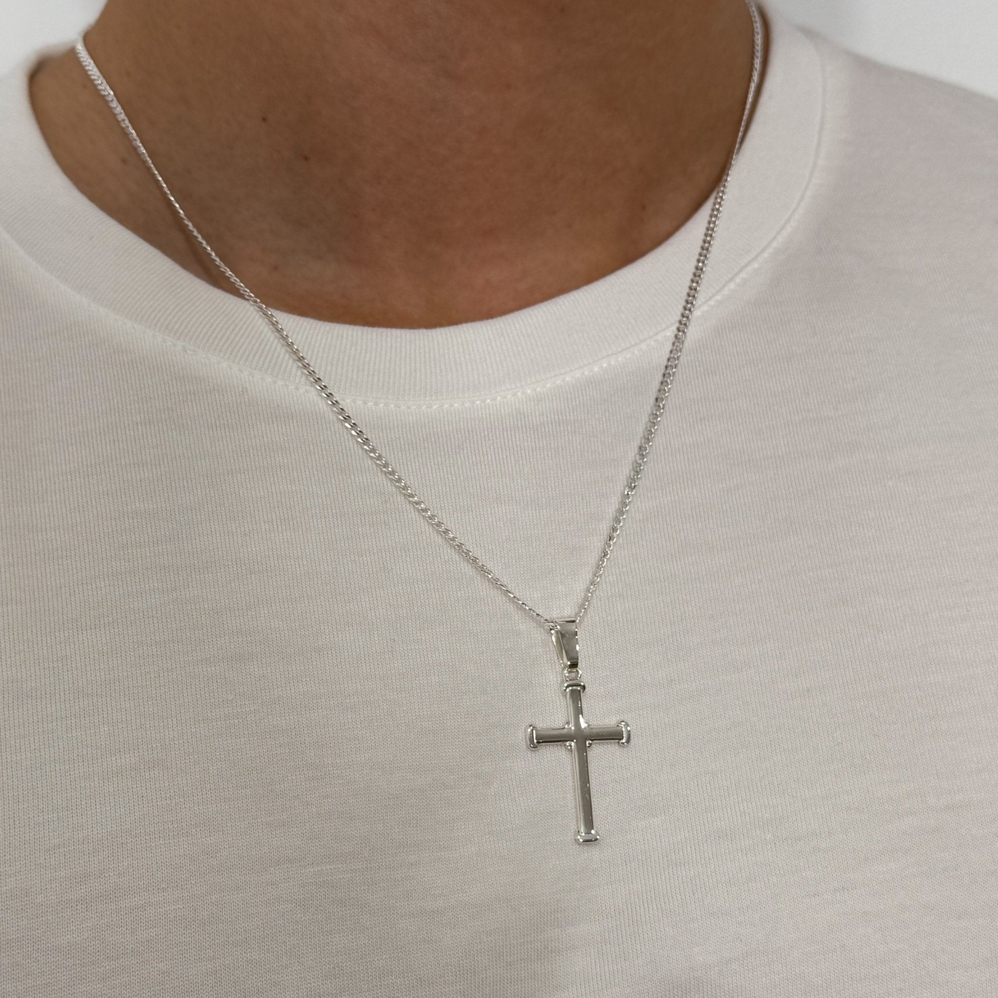 Nexus Cross (925 Sterling Silver) - Pendant - Men's Jewellery
