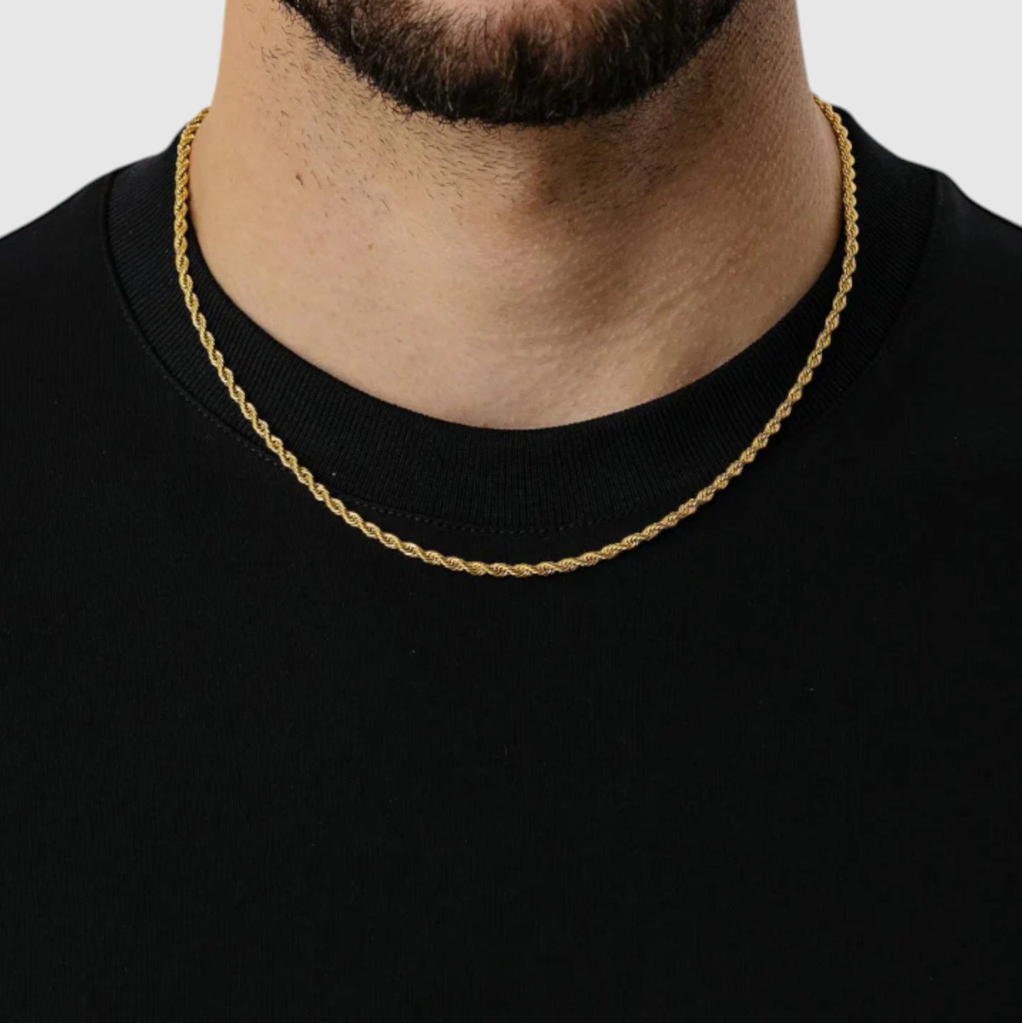 Rope Chain - 2.5mm (Gold) - Chain - Men's Jewellery