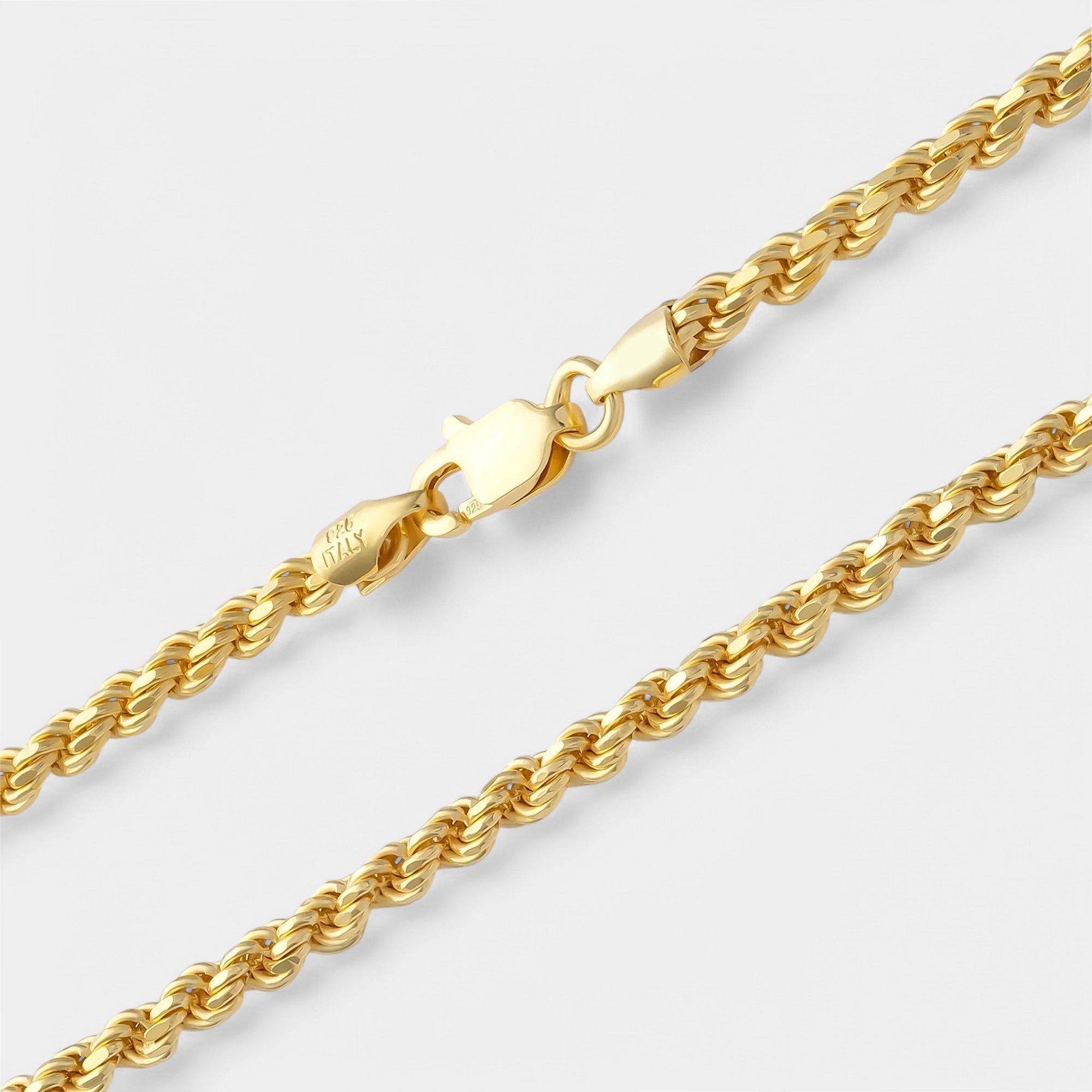 Rope Chain - 2.5mm (Gold Vermeil) - Chain - Men's Jewellery