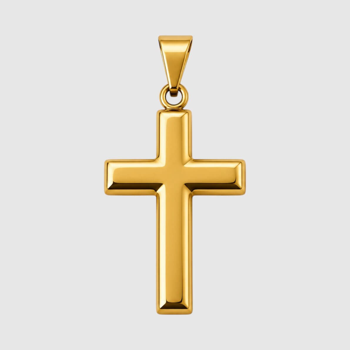 Large Cross (Gold) - Pendant - Men's Jewellery
