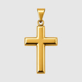 Large Cross (Gold) - Pendant - Men's Jewellery
