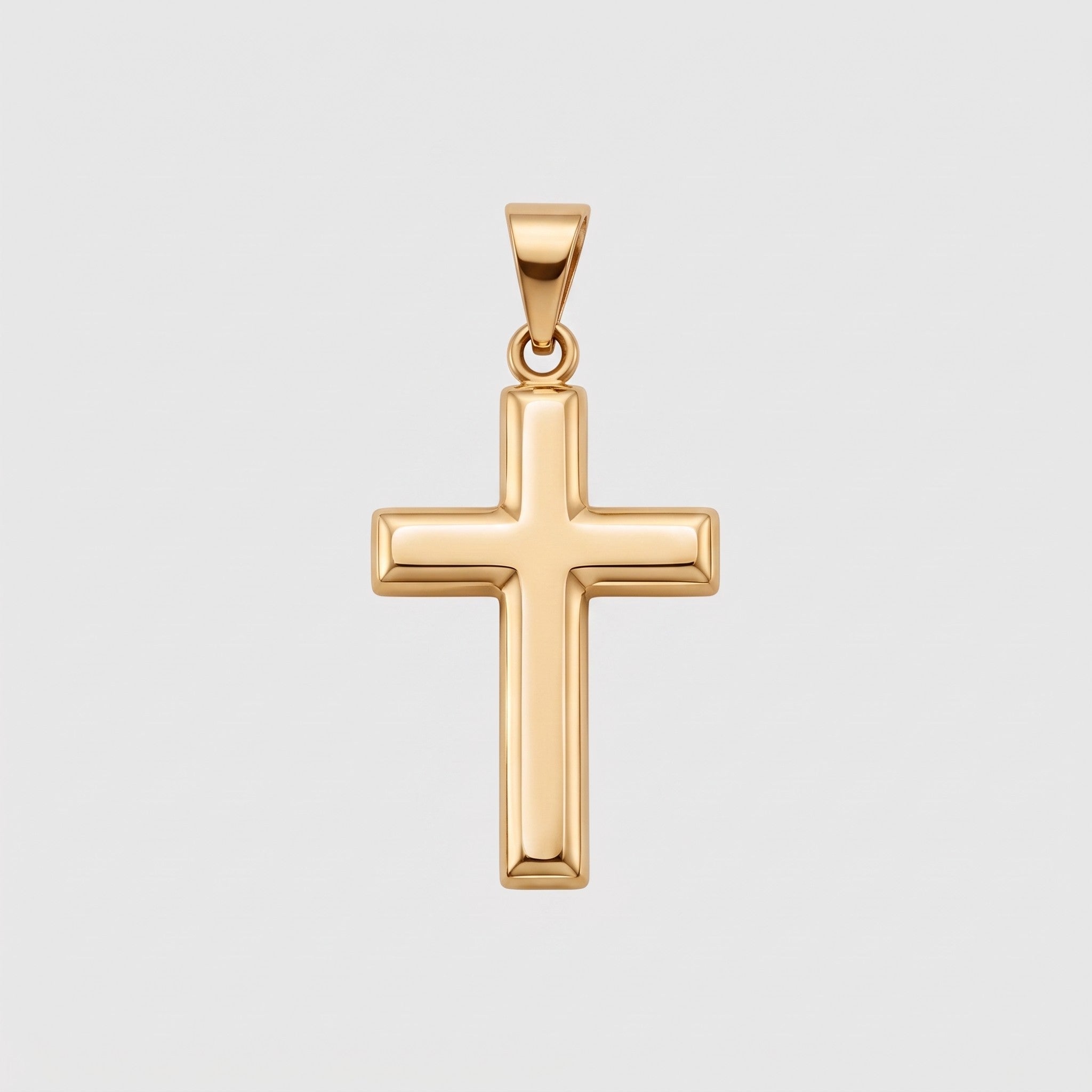 Large Cross (Gold) - Pendant - Men's Jewellery