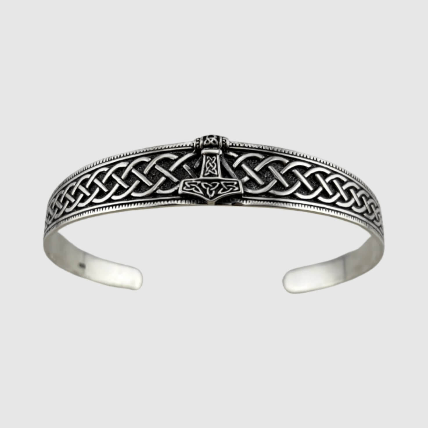Celtic Anchor Cuff (Silver) - Bracelet - Men's Jewellery