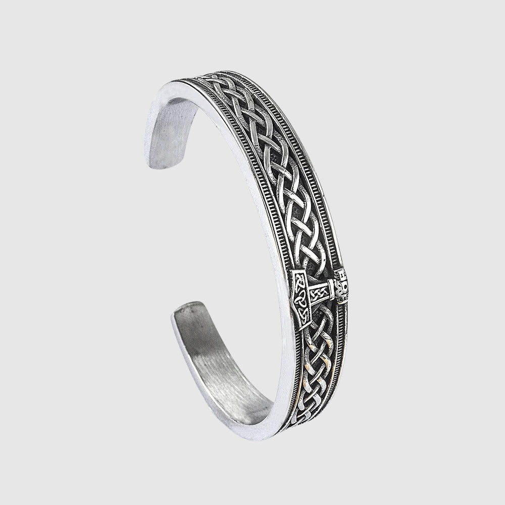 Celtic Anchor Cuff (Silver) - Bracelet - Men's Jewellery