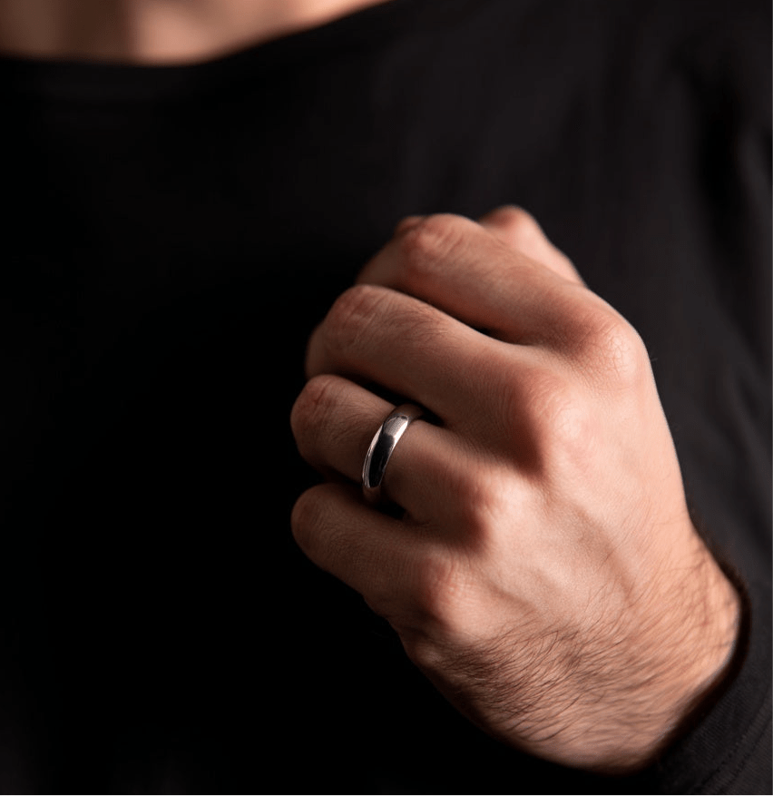 Classic Dome Ring - 6mm (925 Sterling Silver) - Ring - Men's Jewellery