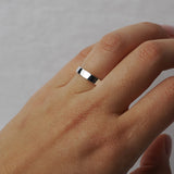 Classic Flat Ring - 4mm (925 Sterling Silver) - Ring - Men's Jewellery