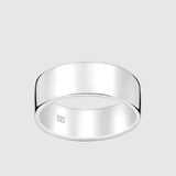 Classic Flat Ring - 8mm (925 Sterling Silver) - Ring - Men's Jewellery