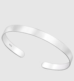 Classic Mens Cuff (925 Sterling Silver) - Bracelet - Men's Jewellery