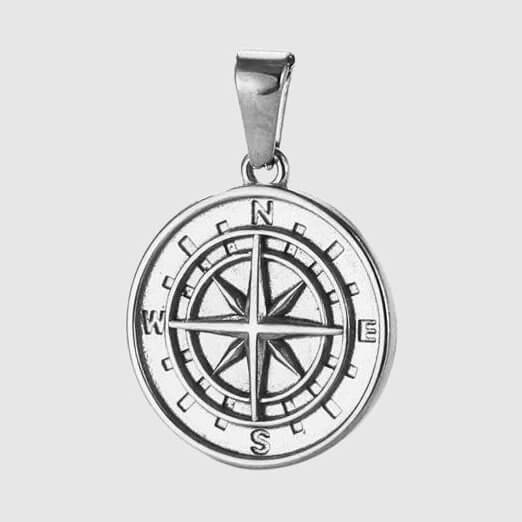 Compass (Silver) - Pendant - Men's Jewellery