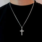 Cornerstone Crucifix (925 Sterling Silver) - Pendant - Men's Jewellery