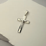 Cornerstone Crucifix (925 Sterling Silver) - Pendant - Men's Jewellery