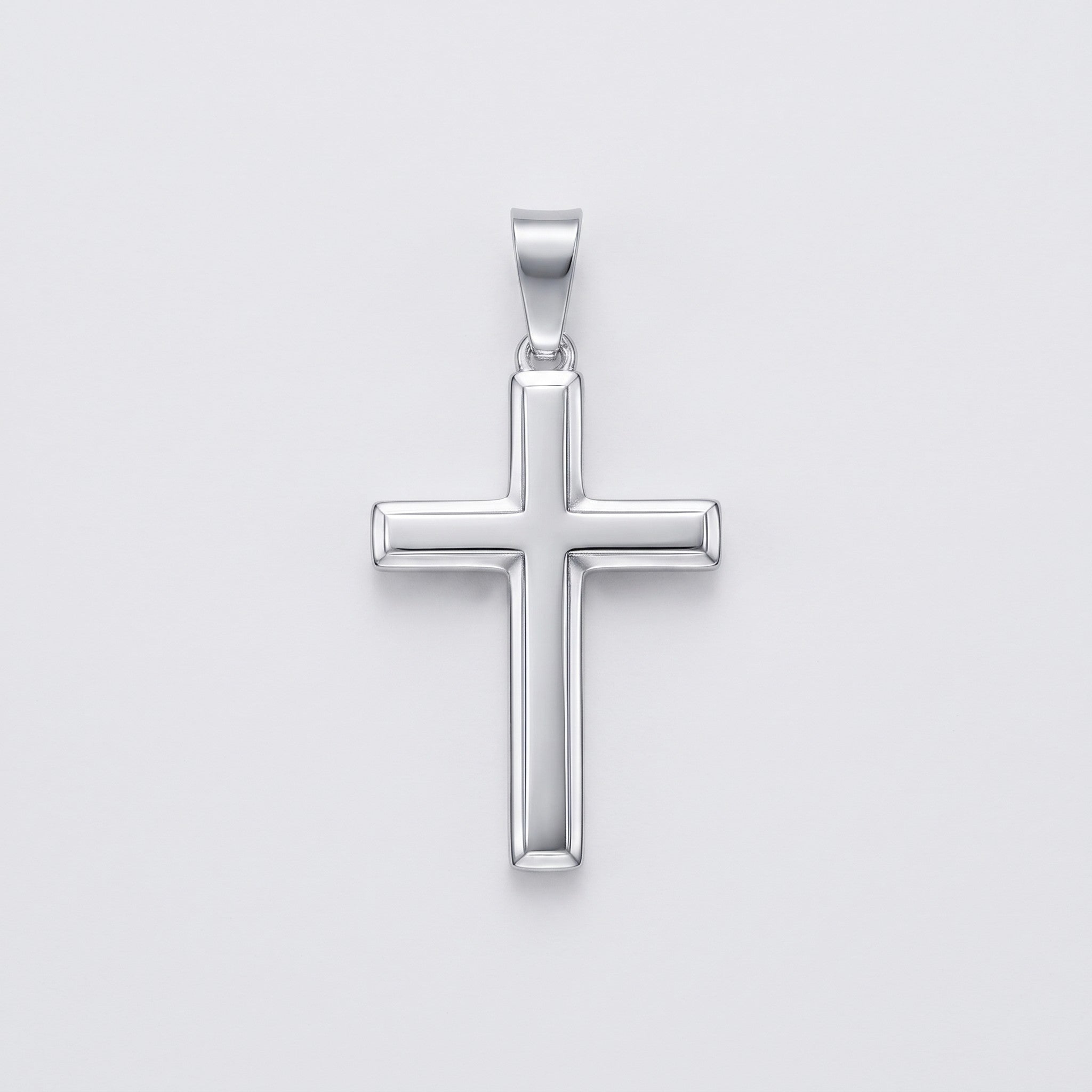 Cross (925 Sterling Silver) - Pendant - Men's Jewellery
