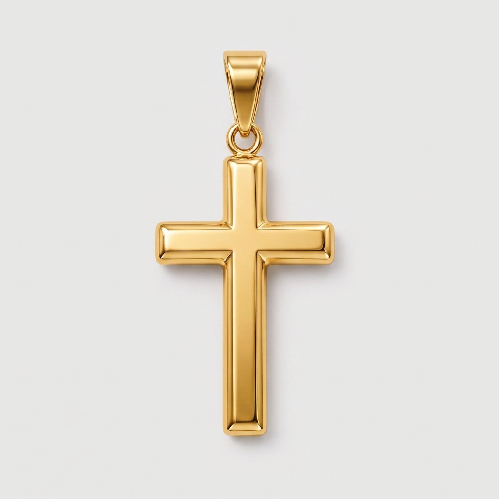 Cross Pendant (Gold) - Pendant - Men's Jewellery
