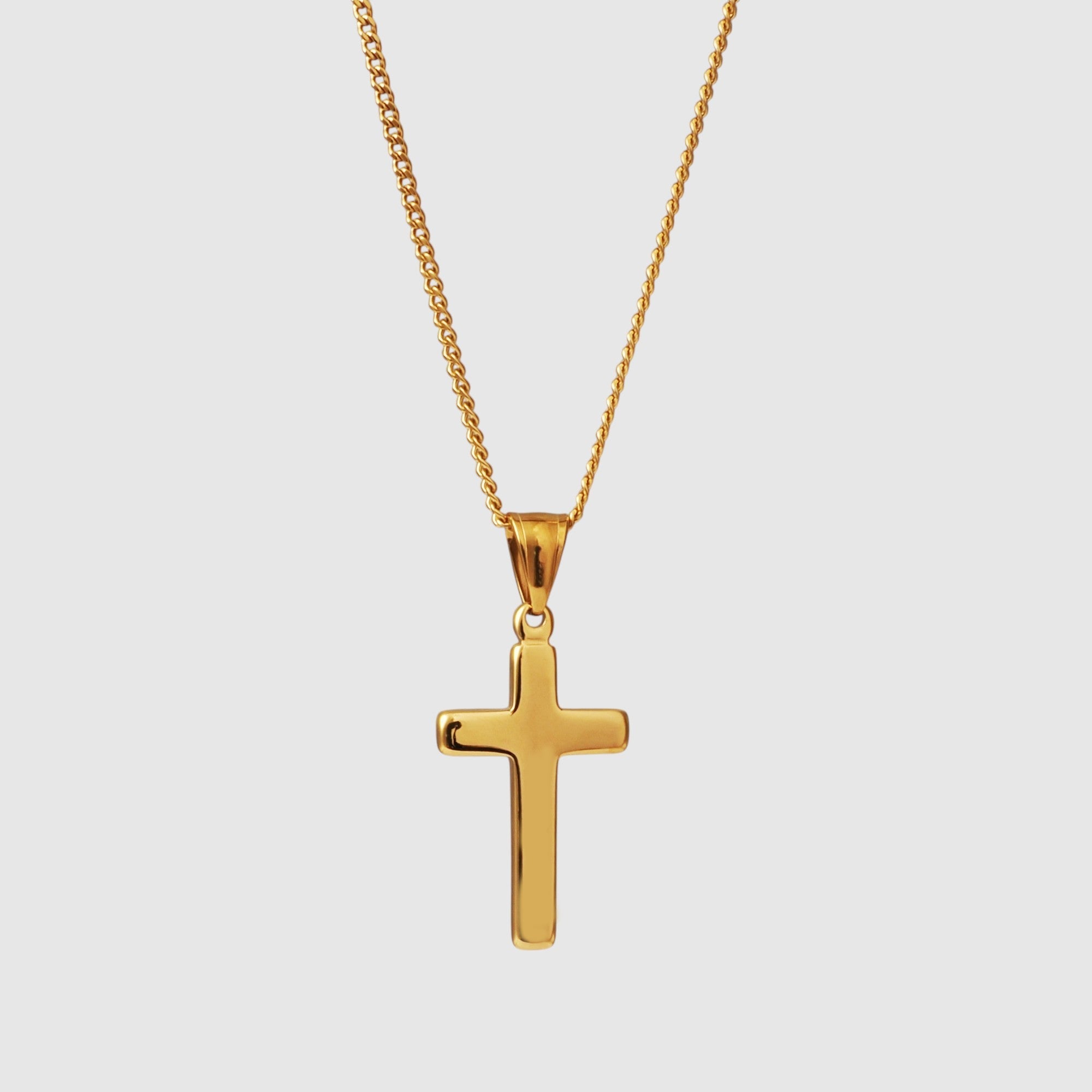 Cross Pendant (Gold) - Pendant - Men's Jewellery