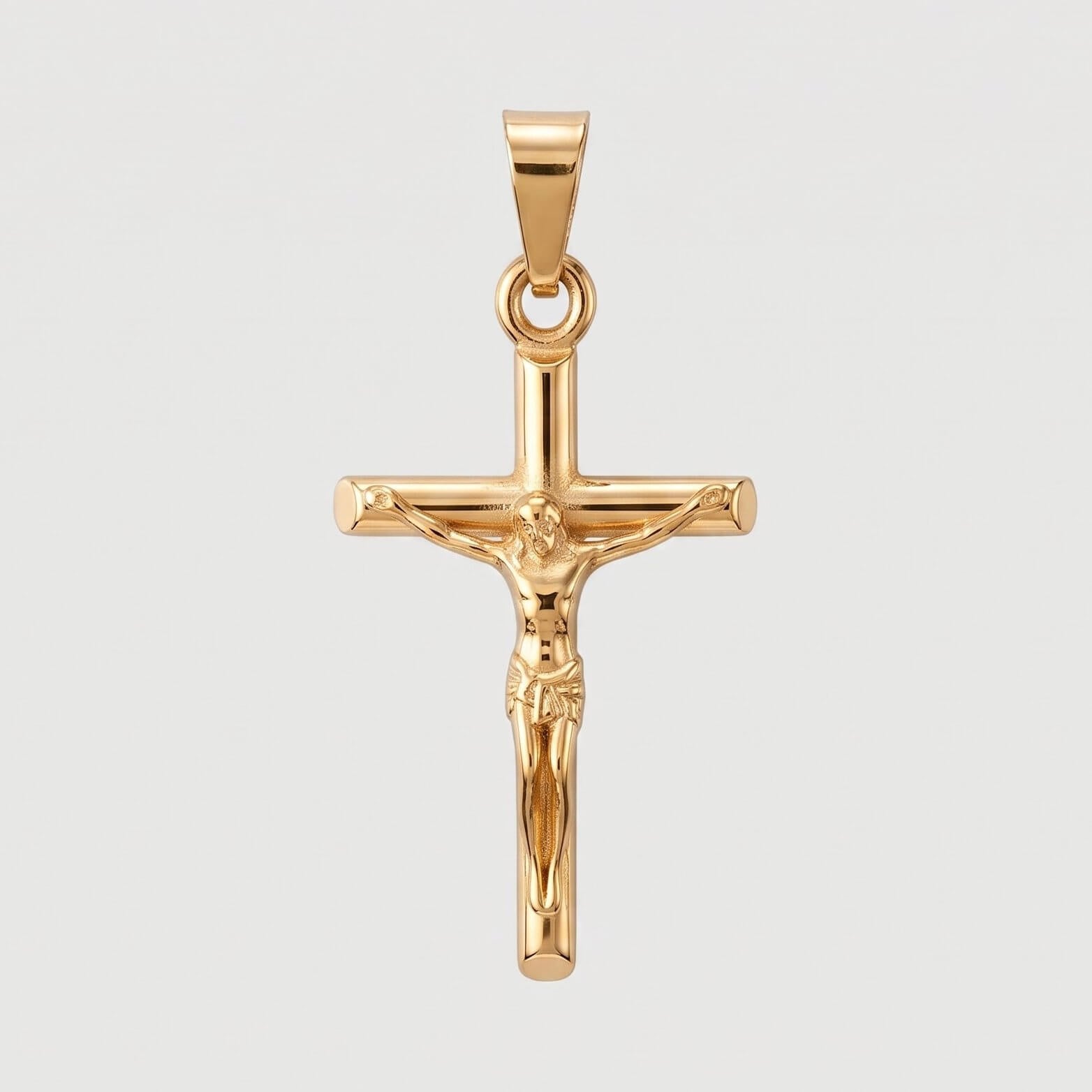 Crucifix (Gold) - Pendant - Men's Jewellery