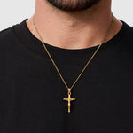 Crucifix (Gold) - Pendant - Men's Jewellery