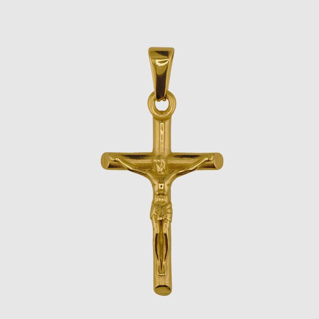 Crucifix (Gold) - Pendant - Men's Jewellery