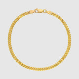 Cuban Bracelet - 3mm (Gold) - Bracelet - Men's Jewellery