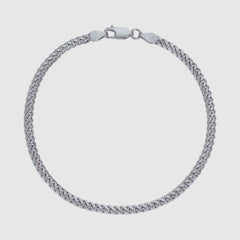 Cuban Bracelet - 3mm (Silver) - Bracelet - Men's Jewellery