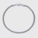 Cuban Bracelet - 5mm (925 Sterling Silver) - Bracelet - Men's Jewellery