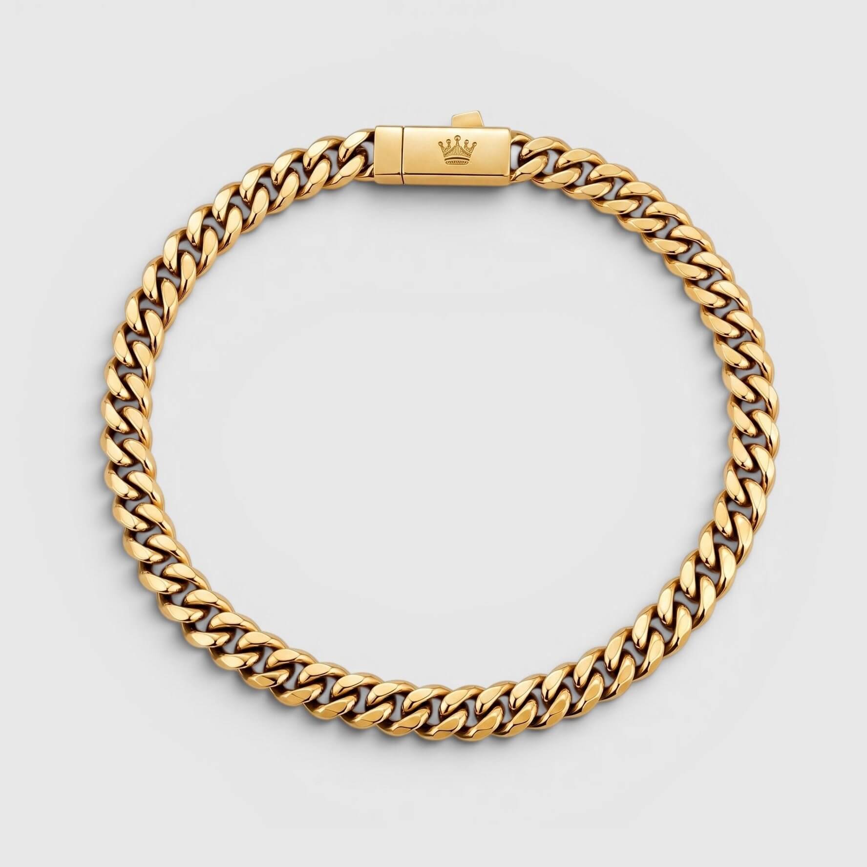 Cuban Bracelet - 5mm (Gold) - Bracelet - Men's Jewellery