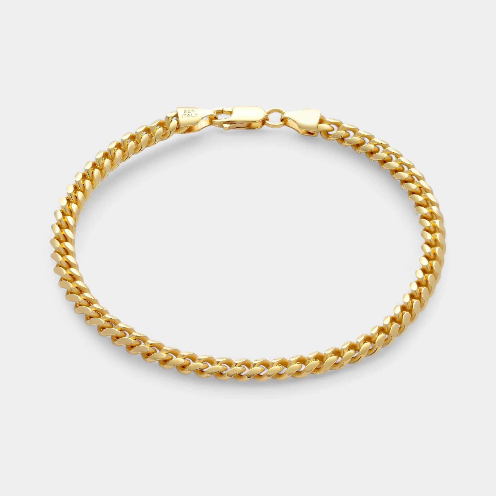 Cuban Bracelet - 5mm (Gold Vermeil) - Bracelet - Men's Jewellery