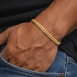 Cuban Bracelet - 5mm (Gold Vermeil) - Bracelet - Men's Jewellery