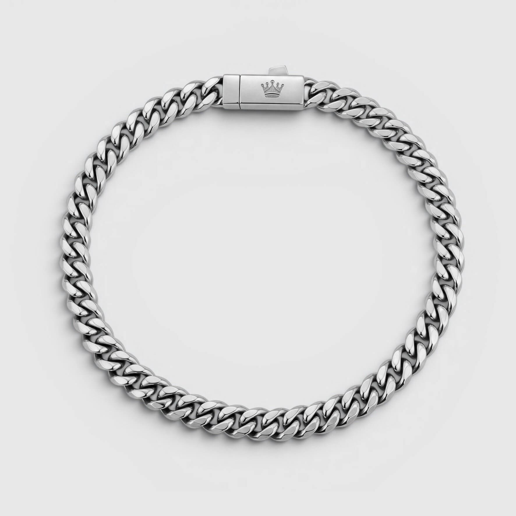 Cuban Bracelet - 5mm (Silver) - Bracelet - Men's Jewellery