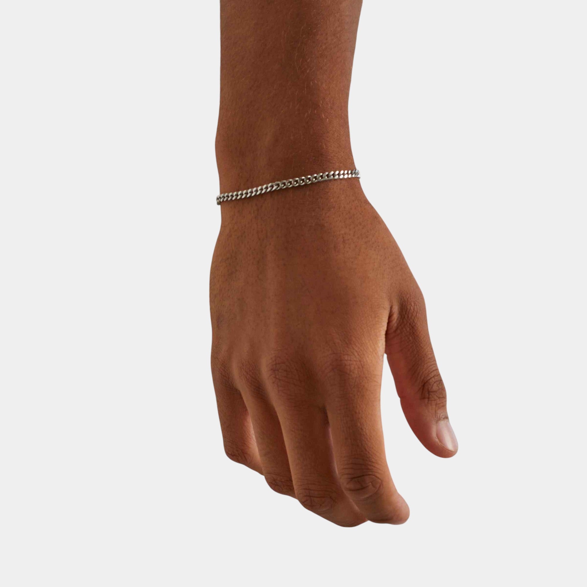 Cuban Bracelet - 5mm (Silver) - Bracelet - Men's Jewellery