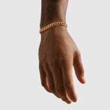 Cuban Bracelet - 8mm (Gold) - Bracelet - Men's Jewellery