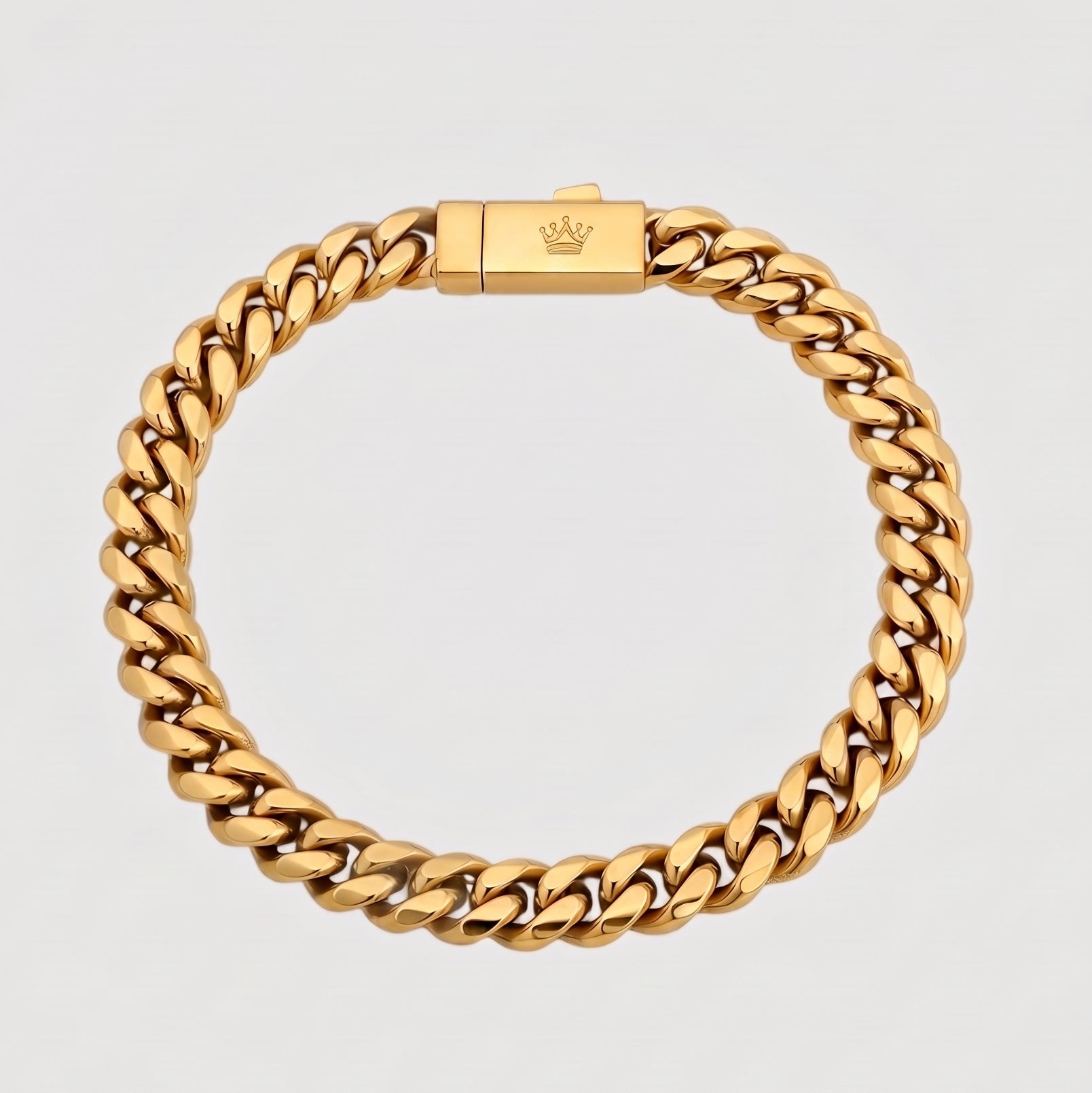 Cuban Bracelet - 8mm (Gold) - Bracelet - Men's Jewellery