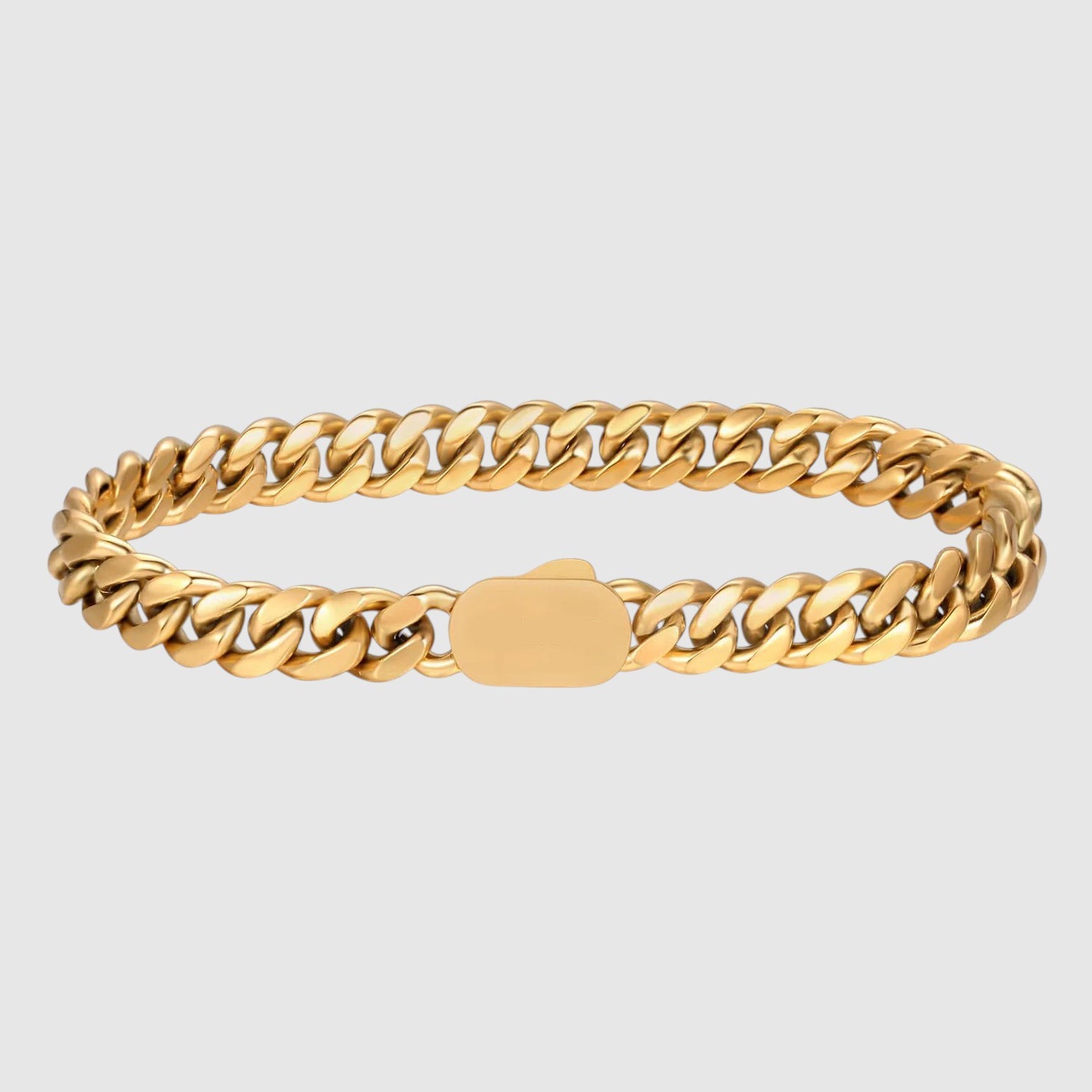Cuban Bracelet - 8mm (Gold) - Bracelet - Men's Jewellery