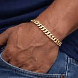 Cuban Bracelet - 8mm (Gold) - Bracelet - Men's Jewellery