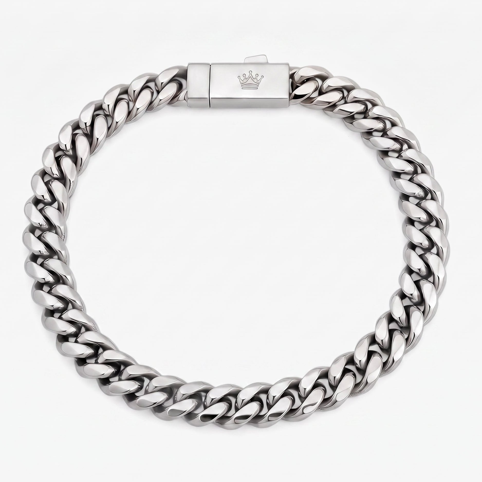 Cuban Bracelet - 8mm (Silver) - Bracelet - Men's Jewellery