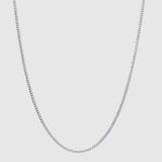 Cuban Chain - 2mm (925 Rhodium Silver) - Chain - Men's Jewellery