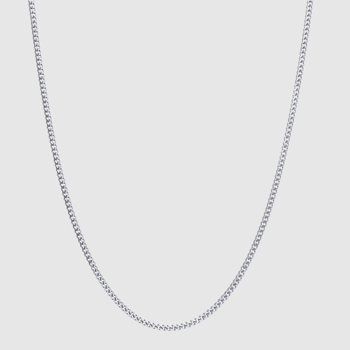 Cuban Chain - 2mm (Silver) - Chain - Men's Jewellery