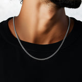 Cuban Chain - 3mm (925 Sterling Silver) - Chain - Men's Jewellery