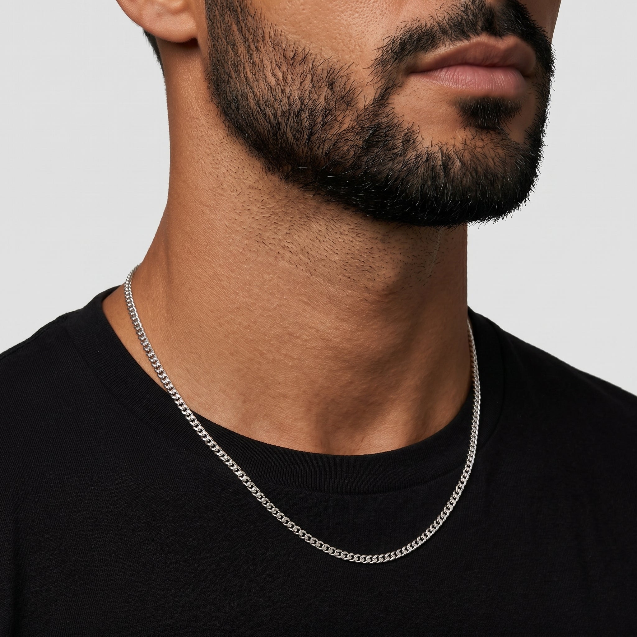 Cuban Chain - 3mm (Silver) - Chain - Men's Jewellery