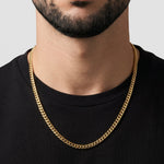 Cuban Chain - 4mm (18k Gold over Silver) - Chain - Men's Jewellery