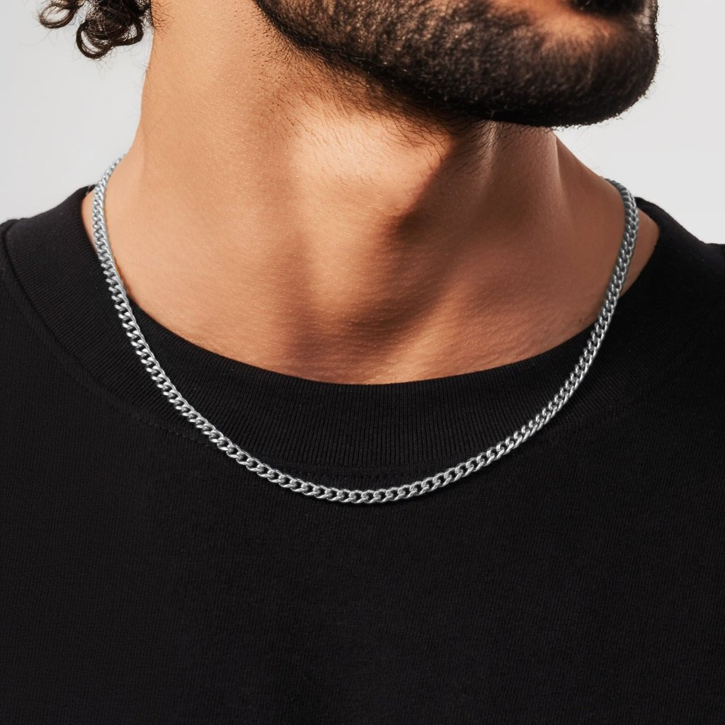 Cuban Chain - 4mm (925 Sterling Silver) - Chain - Men's Jewellery