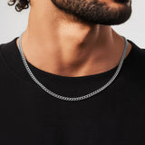 Cuban Chain - 4mm (925 Sterling Silver) - Chain - Men's Jewellery