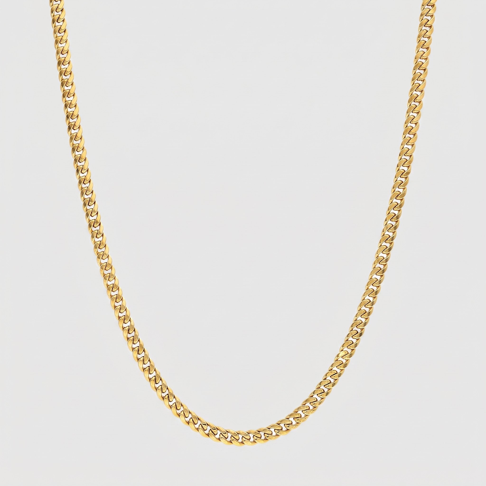 Cuban Chain - 4mm (Gold) - Chain - Men's Jewellery